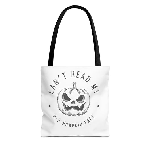 Pumpkin Face Tote Bag