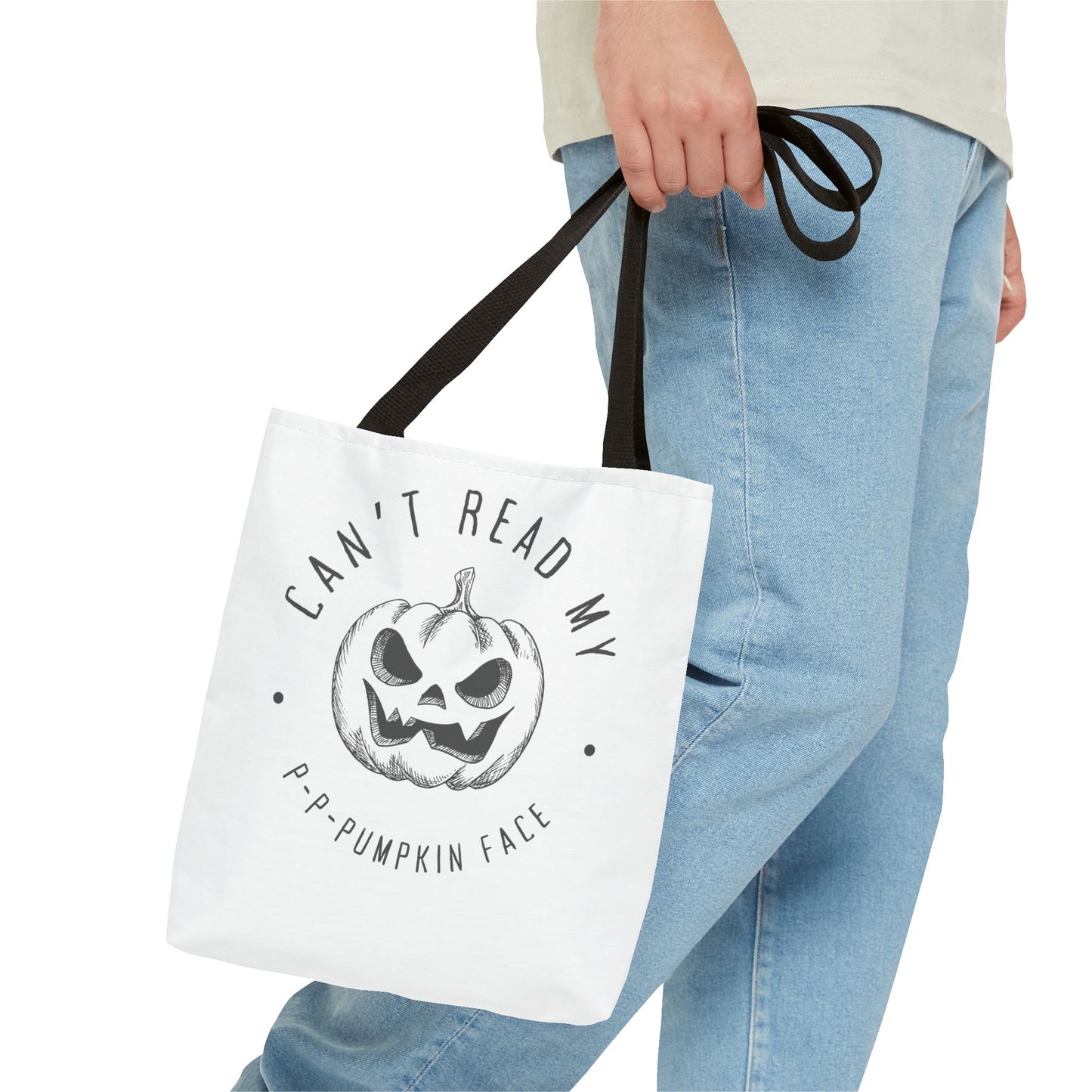 Pumpkin Face Tote Bag